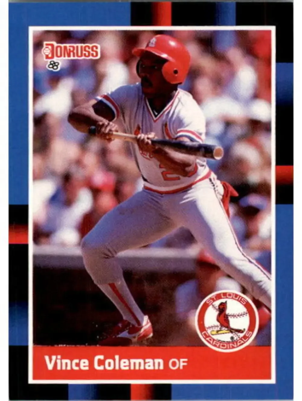 1988 Vince Coleman Donruss Baseball Card #293